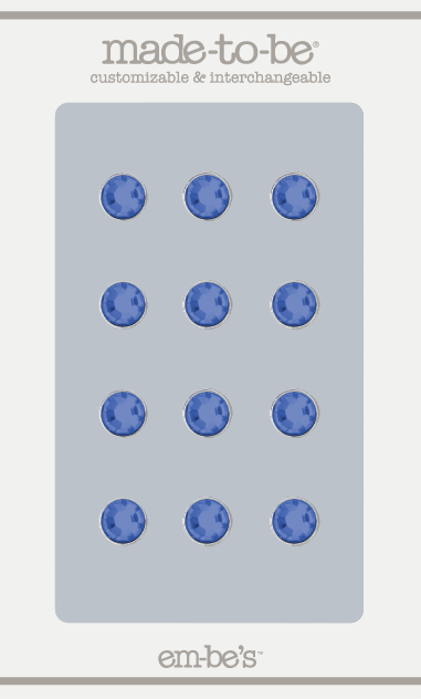 Rhinestone - Deep Blue (Set of 12)