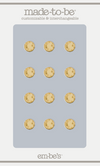 Rhinestone - Gold (Set of 12)