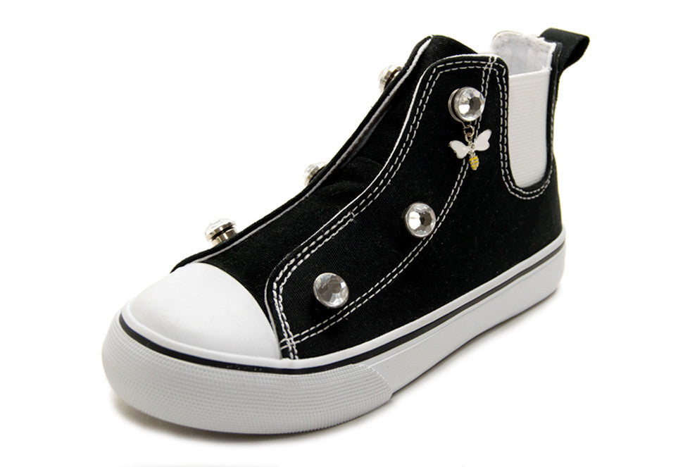 Customizable Black High Top Sneaker