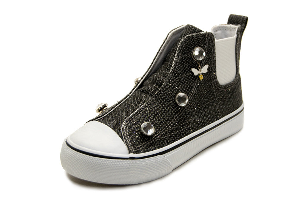 Customizable Charcoal High Top Sneaker