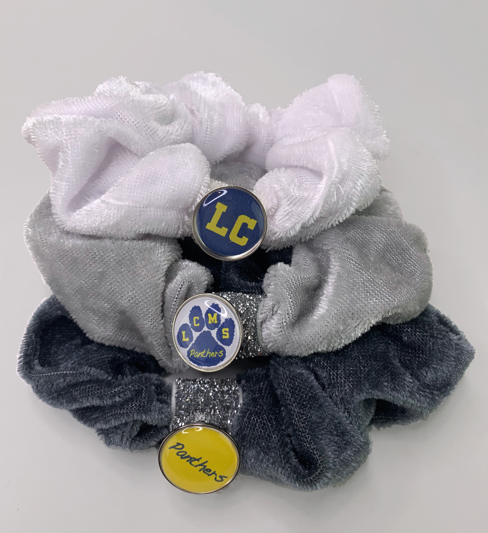 Scrunchies (Set of 3 Grey Mix) • LCMS