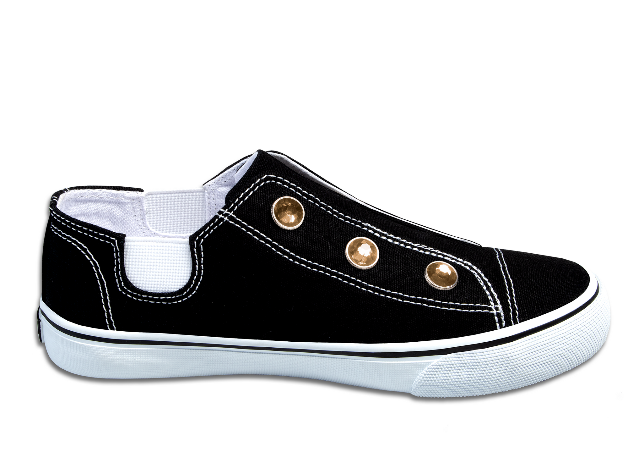 Dash • Black W/Rhinestones (Womens Sizes: 3Y/5W - 9Y/11W)