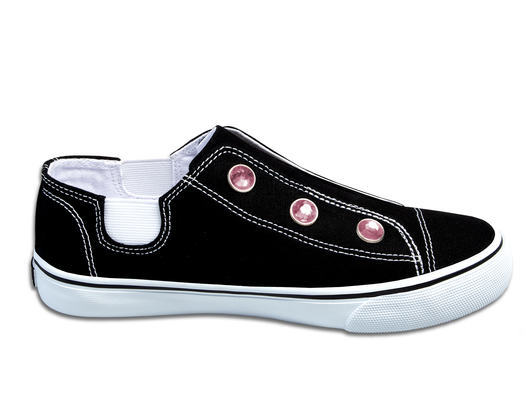 Dash • Black W/Rhinestones (Womens Sizes: 3Y/5W - 9Y/11W)