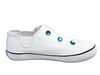 Dash • White W/Rhinestones Color Options (Womens Sizes: 3Y/5W - 9Y/11W)