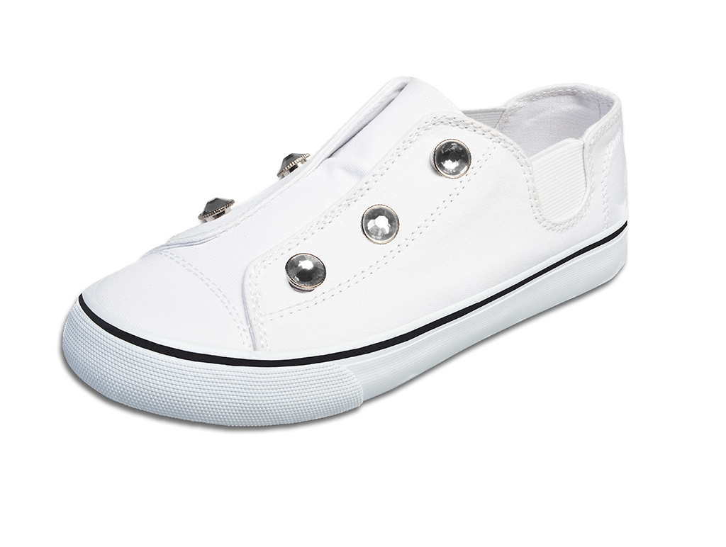 Dash • White w/Rhinestones