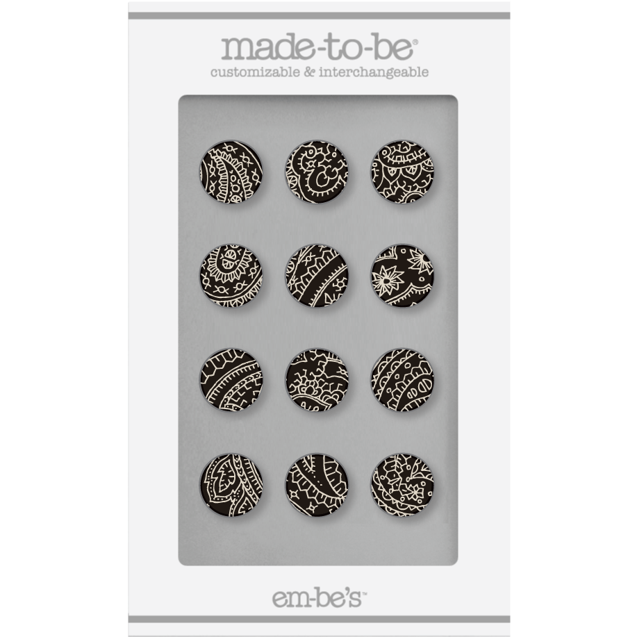 Paisley Caps-Black (12)