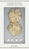 Satin Rosette Set - Off White