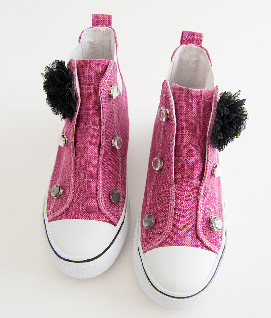 Flower and Rhinestone Embellishments