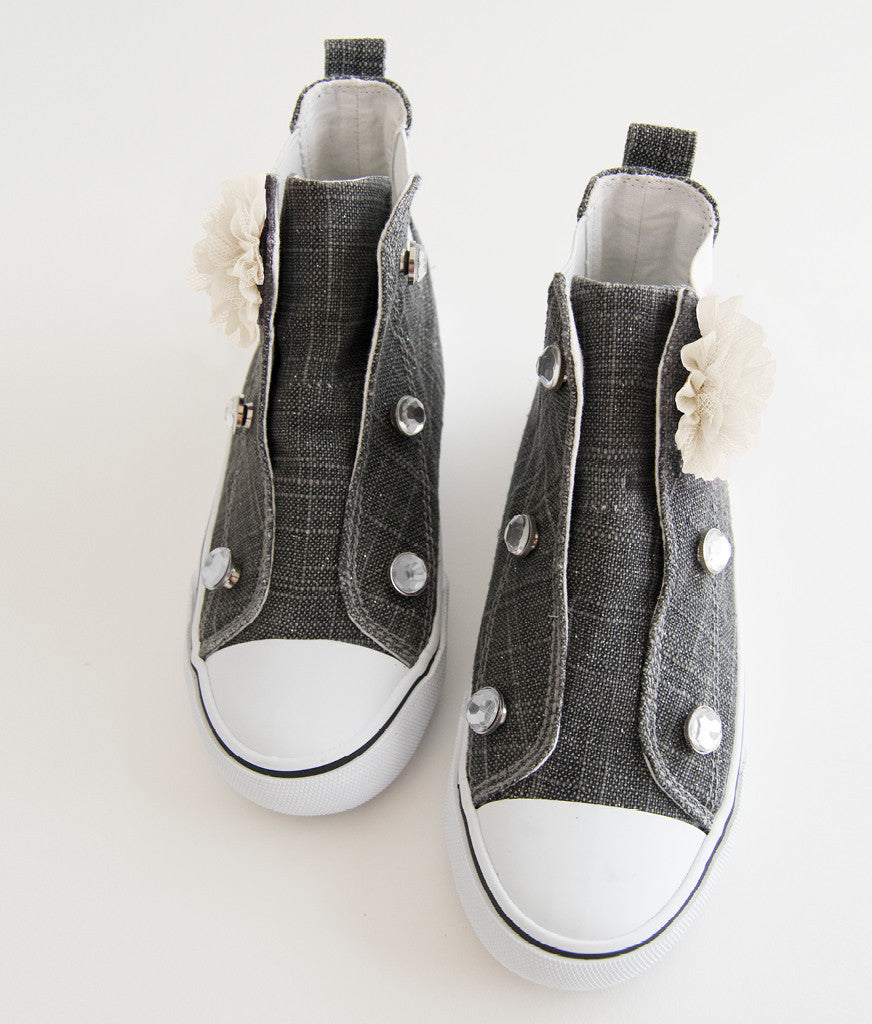 Flower and Rhinestone Embellishments