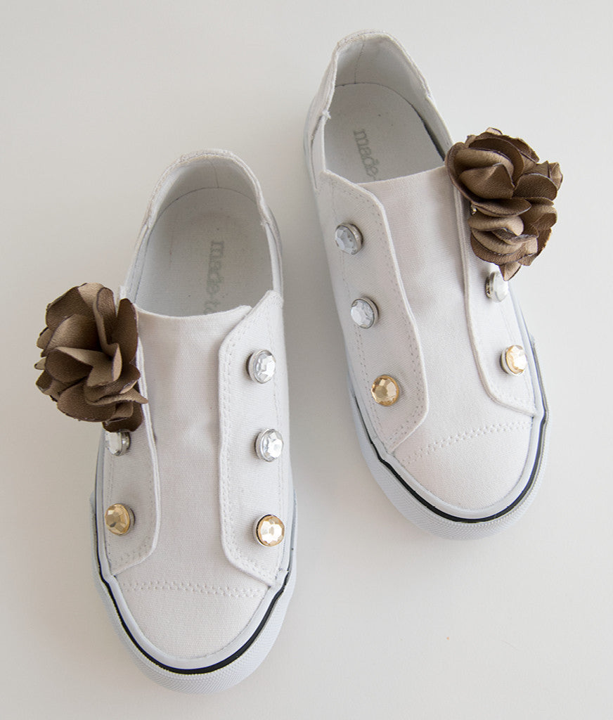 Flower and Rhinestone Embellishments