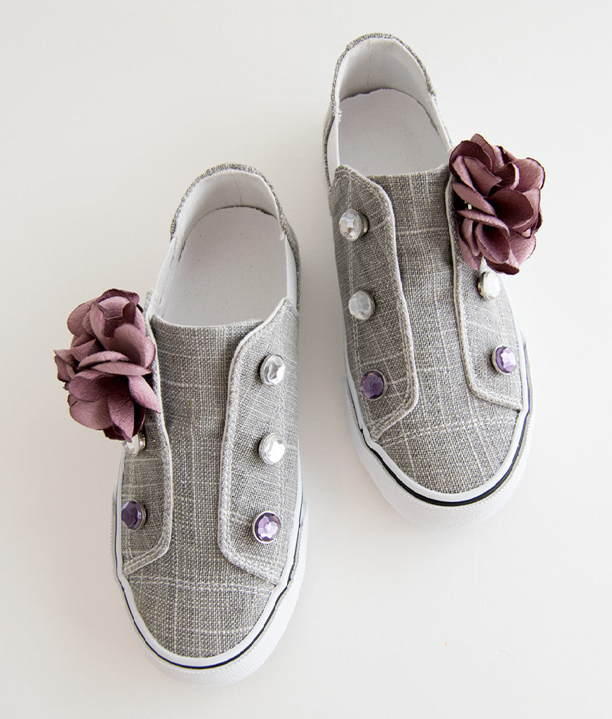 Flower and Rhinestone Embellishments