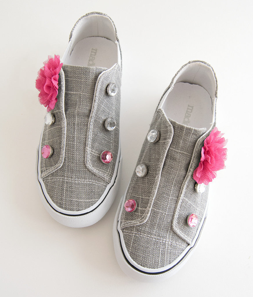 Flower and Rhinestone Embellishments